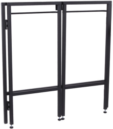 Стол BRABIX "Smart CD-009", 800х455х795 мм, ЛОФТ, складной, металл/ЛДСП ясень, каркас черный, 641875