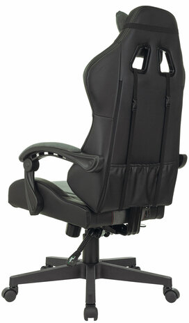 Кресло компьютерное BRABIX "Striker GM-121", синхромеханизм, 2 подушки, экокожа/велюр, черное/серое, 532961