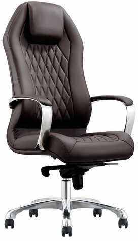 Кресло BRABIX PREMIUM Aurus EX-705, мультиблок, алюминий, экокожа, коричневое, 532929