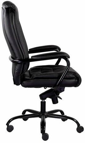 Кресло офисное "Ровер" CH-708, усиленное, НАГРУЗКА до 150 кг, экокожа, черное