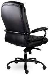 Кресло офисное "Ровер" CH-708, усиленное, НАГРУЗКА до 150 кг, экокожа, черное