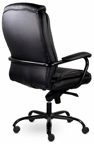 Кресло офисное "Ровер" CH-708, усиленное, НАГРУЗКА до 150 кг, экокожа, черное