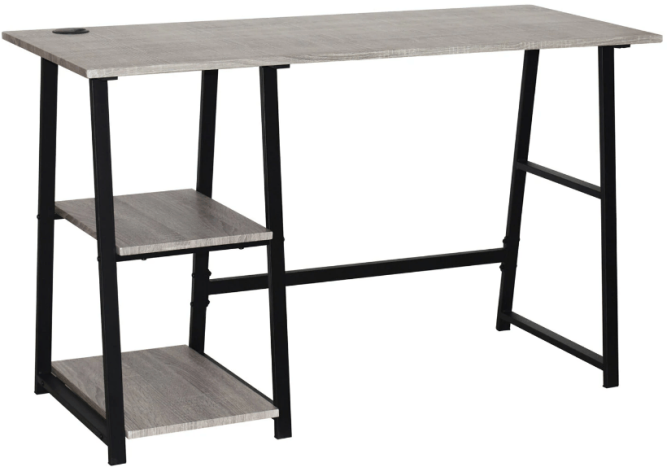 Стол на металлокаркасе BRABIX LOFT CD-006 2 полки