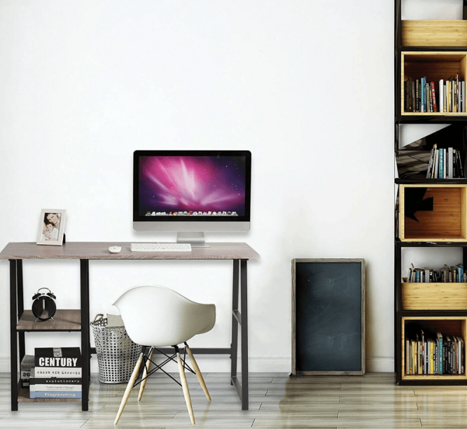 Стол на металлокаркасе BRABIX LOFT CD-006 2 полки