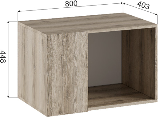 Антресоль угловая 3-1 Заря