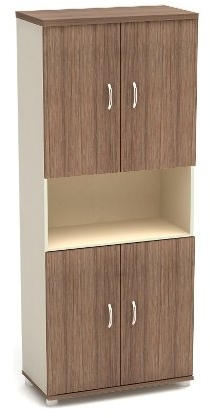 Шкаф высокий 1 откр. Полка К7 Модерн (М46+М53*4+М45)