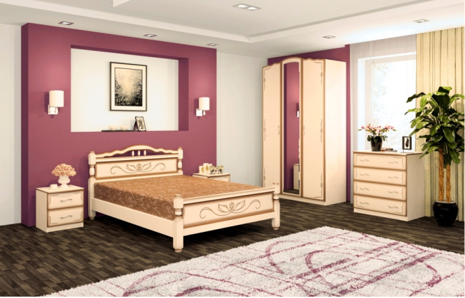 Шкаф распашной 4-х дверный Виктория  ШР-4