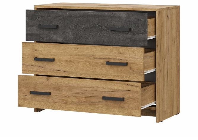 Комод 3 ящика МСП 1