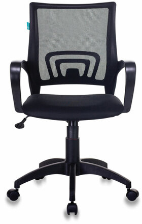 Кресло CH-695N/BLACK, с подлокотниками, сетка, черное