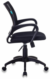 Кресло CH-695N/BLACK, с подлокотниками, сетка, черное