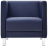 Кресло мягкое "Атланта", "М-01", 700х670х715 мм, c подлокотниками, экокожа, темно-синее