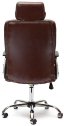Кресло OXFORD хром кож/зам, коричневый/коричневый перфорированный, 2 TONE/2 TONE /06