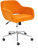 Кресло MODENA хром флок , оранжевый, 18