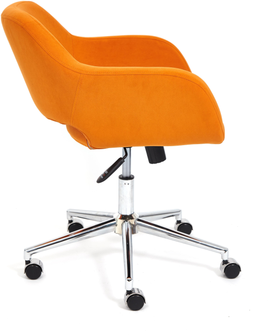 Кресло MODENA хром флок , оранжевый, 18