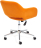 Кресло MODENA хром флок , оранжевый, 18
