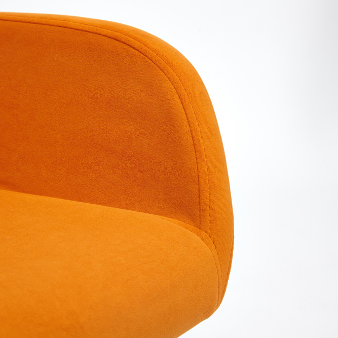 Кресло MODENA хром флок , оранжевый, 18