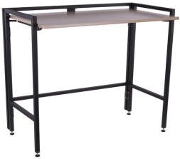Стол BRABIX "Smart CD-010", 1000х505х795 мм, ЛОФТ, складной, металл/ЛДСП дуб, каркас черный, 641876