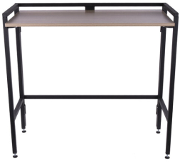 Стол BRABIX "Smart CD-010", 1000х505х795 мм, ЛОФТ, складной, металл/ЛДСП дуб, каркас черный, 641876