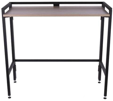 Стол BRABIX "Smart CD-010", 1000х505х795 мм, ЛОФТ, складной, металл/ЛДСП дуб, каркас черный, 641876