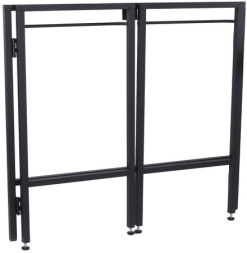 Стол BRABIX "Smart CD-010", 1000х505х795 мм, ЛОФТ, складной, металл/ЛДСП дуб, каркас черный, 641876