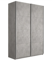 Шкаф-купе Прайм 2-х дверный (ЛДСП) Бетон