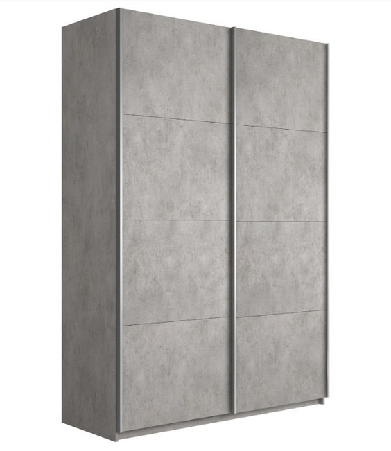 Шкаф-купе Прайм 2-х дверный (ЛДСП) Бетон