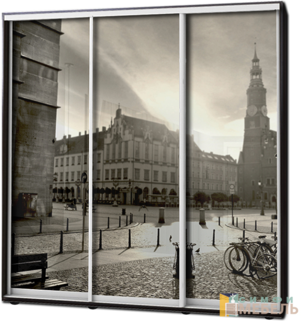 Шкаф купе 3х дв Фотопечать № 42