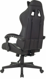 Кресло компьютерное BRABIX &quot;Striker GM-121&quot;, синхромеханизм, 2 подушки, экокожа/велюр, черное, 532962