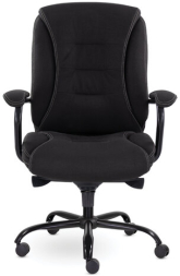 Кресло офисное "Ровер" CH-708, усиленное, НАГРУЗКА до 150 кг, ткань, черное