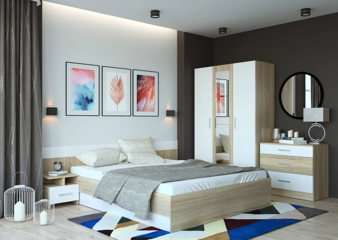 Спальный гарнитур Леси комплект 1