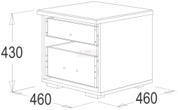 Тумба прикроватная Ольга 12