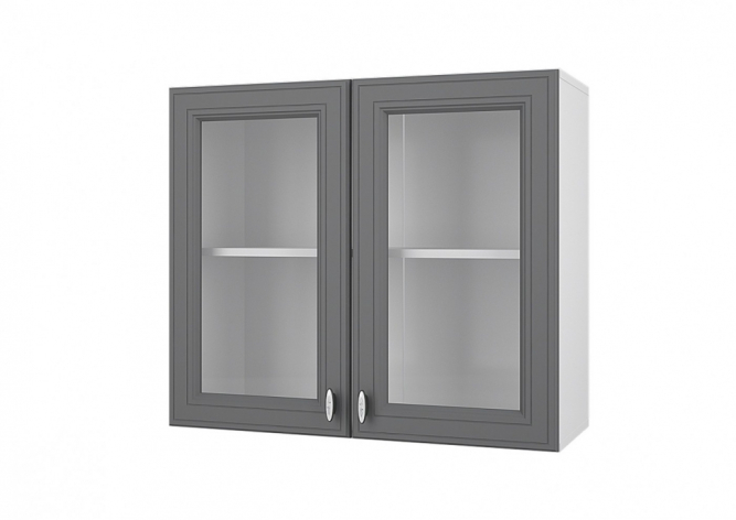 Шкаф навесной 800 мм (витрина) Ева