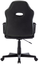 Кресло компьютерное BRABIX &quot;Stripe GM-202&quot;, экокожа, черное/зеленое, 532511