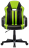 Кресло компьютерное BRABIX "Stripe GM-202", экокожа, черное/зеленое, 532511