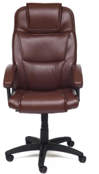 Кресло BERGAMO кож/зам, коричневый, 2 TONE