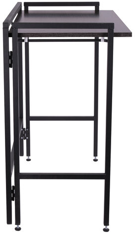 Стол BRABIX "Smart CD-010", 1000х505х795 мм, ЛОФТ, складной, металл/ЛДСП ясень, каркас черный, 641877