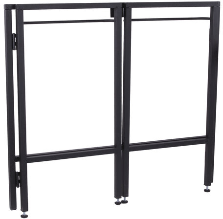 Стол BRABIX "Smart CD-010", 1000х505х795 мм, ЛОФТ, складной, металл/ЛДСП ясень, каркас черный, 641877