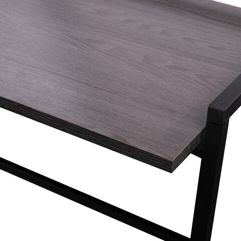 Стол BRABIX "Smart CD-010", 1000х505х795 мм, ЛОФТ, складной, металл/ЛДСП ясень, каркас черный, 641877