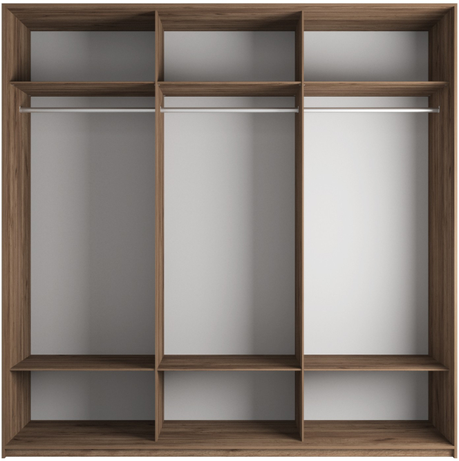 Шкаф-купе Эста 3-х дверный (ЛДСП) Крафт табачный