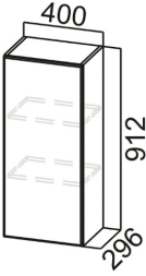 Шкаф навесной Ш400 Бостон