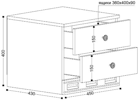 Тумба прикроватная Мария-Луиза 13