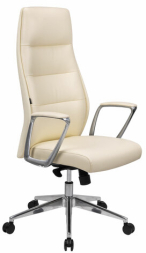 Кресло BRABIX PREMIUM Adept EX-752, синхромеханизм, алюминий, экокожа, бежевое, 532931