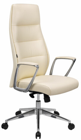 Кресло BRABIX PREMIUM Adept EX-752, синхромеханизм, алюминий, экокожа, бежевое, 532931