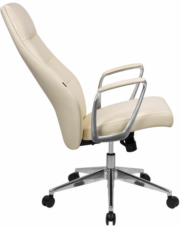 Кресло BRABIX PREMIUM Adept EX-752, синхромеханизм, алюминий, экокожа, бежевое, 532931