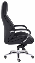 Кресло офисное "EPIK" A-181-G, мультиблок, натуральная кожа, черное