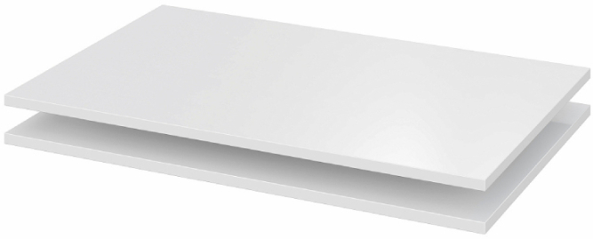 Шкаф 2-створчатый ШК 5 (800) Белый текстурный