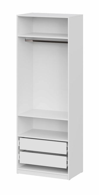 Шкаф 2-створчатый ШК 5 (800) Белый текстурный