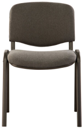 Стул для персонала и посетителей BRABIX "Iso CF-005", черный каркас, ткань серая, 531972