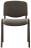 Стул для персонала и посетителей BRABIX "Iso CF-005", черный каркас, ткань серая, 531972