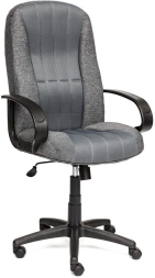 Кресло СН833 ткань/сетка, серая/серая, 207/12